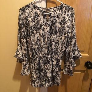 MudPie Romper (snake print)